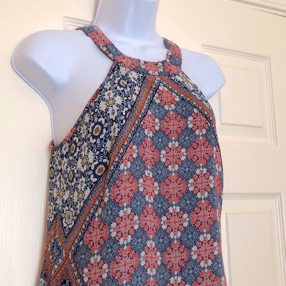 Halter Floral Patterned Dress (Euc) - image 2